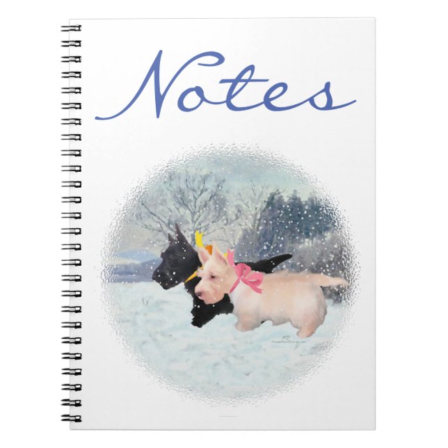 Scottie Pups Spiral Notebook (Front)