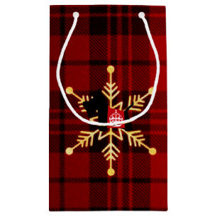 Scottie Royal Crown Holiday Small Gift Bag