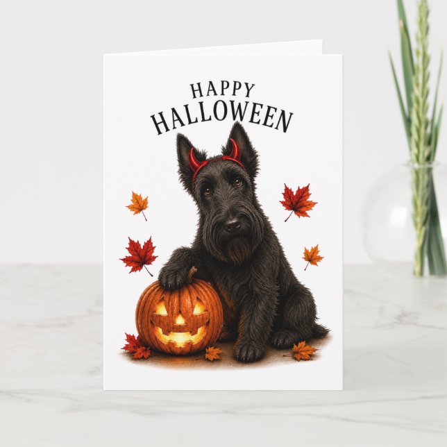Scottie Scottish Devil Dog Card (Front)