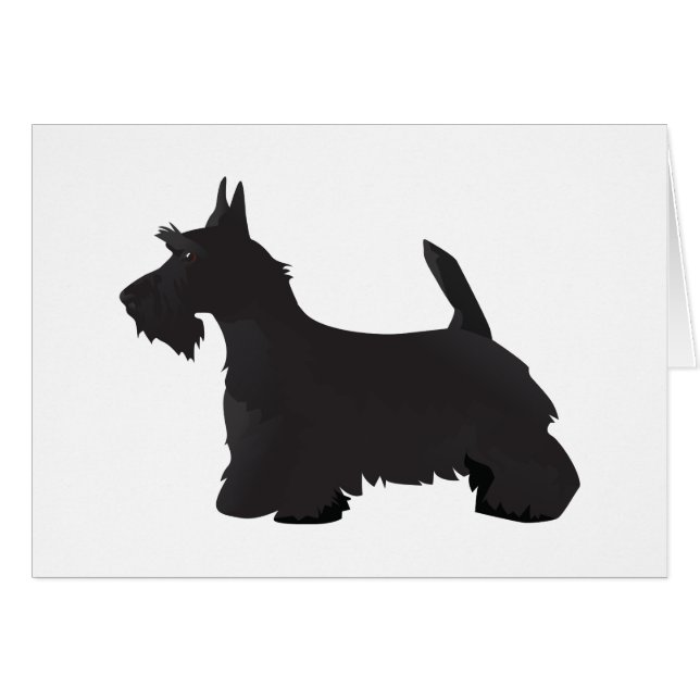 Scottie Scottish Terrier Basic Breed SIlhouette (Front Horizontal)