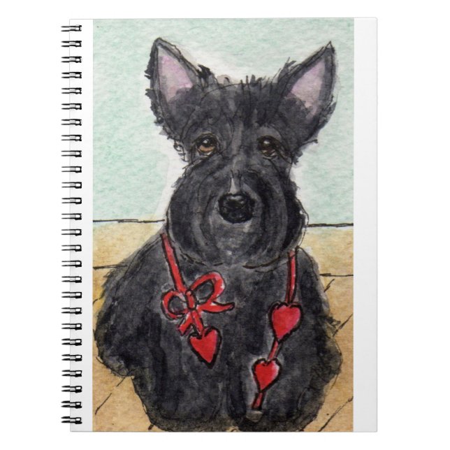 SCOTTIE SCOTTISH TERRIER NOTEBOOK BIRTHDAY PRESENT (Front)