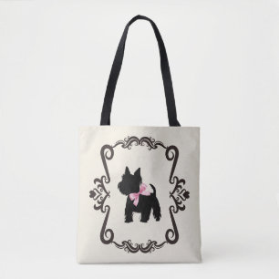Scottie Silhouette Tote Bag