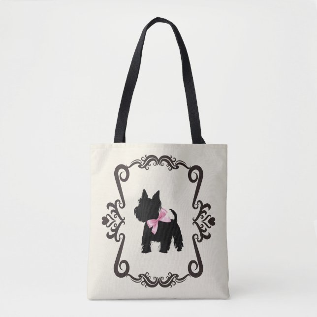 Scottie Silhouette Tote Bag (Front)