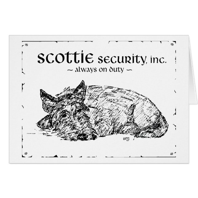 Scottie Sketch - Security? (Front Horizontal)