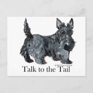 Scottie Talk to the Tail Postcard
