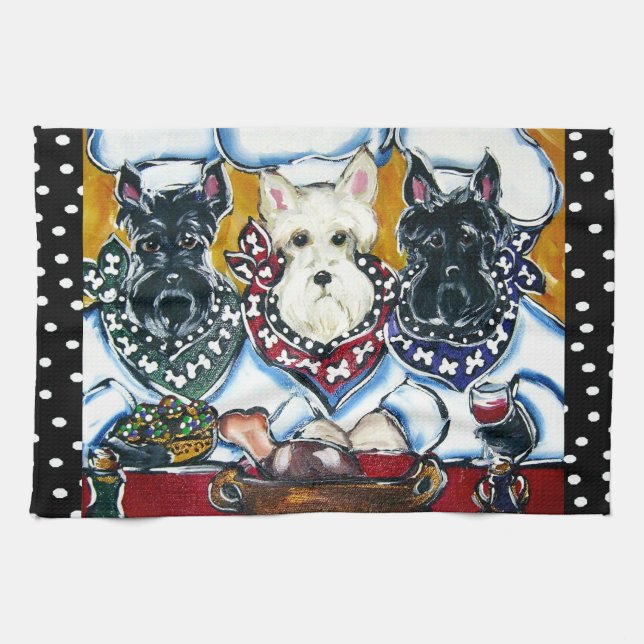 Scottie Tea Towels (Horizontal)