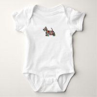 Scottie Terrier Geometric Pattern Silhouette Plaid