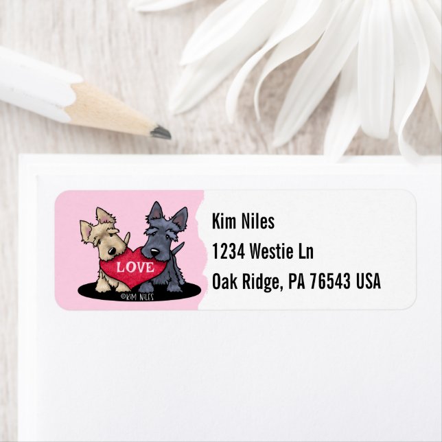 Scottie Terriers Label (Insitu)