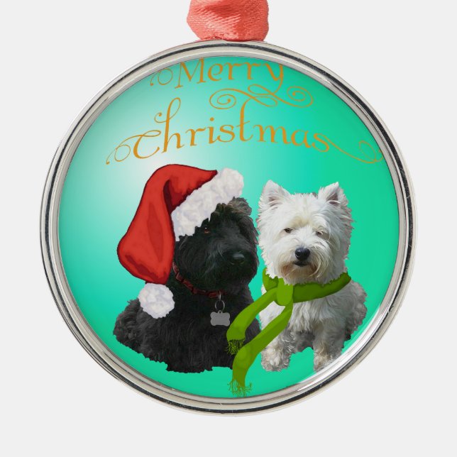 Scottie Westie Ornament (Front)