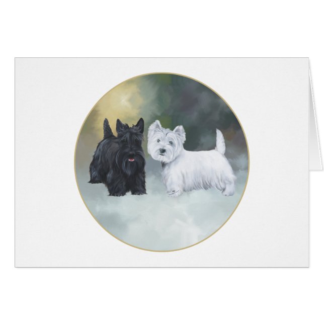 Scottie Westie Wintertime (Front Horizontal)