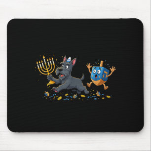Scottierrier Dreidel Menorah Hanukkah Kids Womens  Mouse Pad
