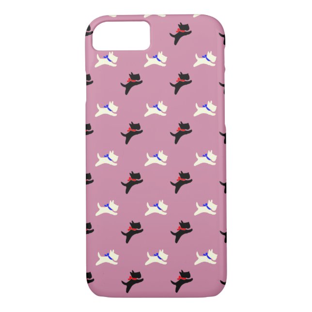 Scotties At Play Personalise Case-Mate iPhone Case (Back)