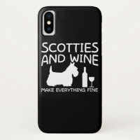 Scotties Dog Wine Make Everything Fine