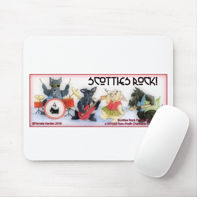 Scotties Rock Foundation mouse pad (With Mouse)