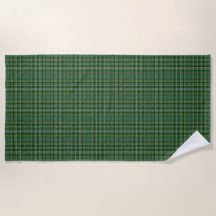 Scottish Accents Clan Currie Tartan Beach Towel