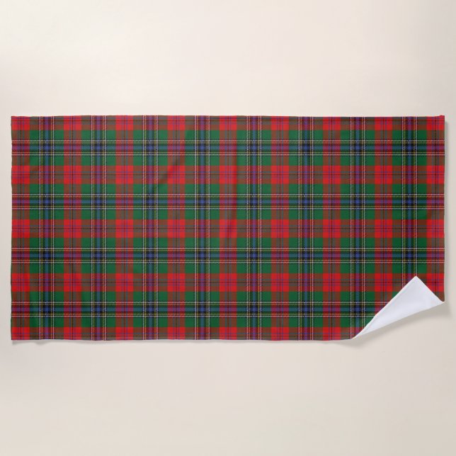 Scottish Accents Clan MacLean Tartan Beach Towel (Front)