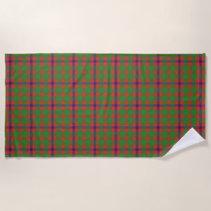 Scottish Accents Clan Skene Tartan Beach Towel