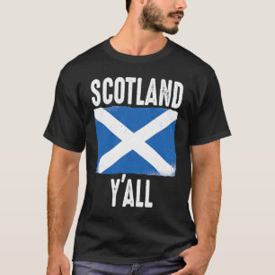 Scottish  American Scotland Y'All T-Shirt