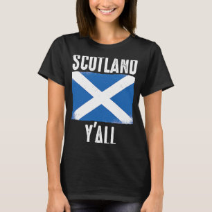 Scottish  American Scotland Y'All T-Shirt
