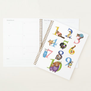 Scottish animals 1-10 numbers planner