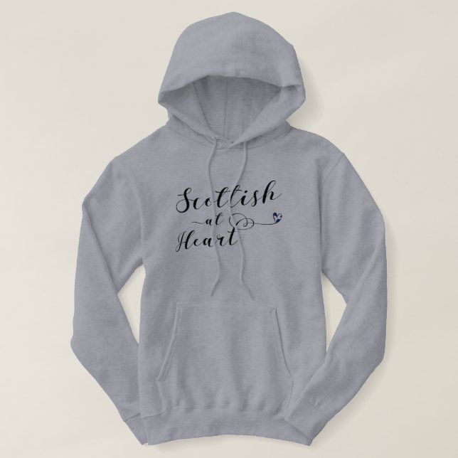 Scottish At Heart Hoodie (Design Front)