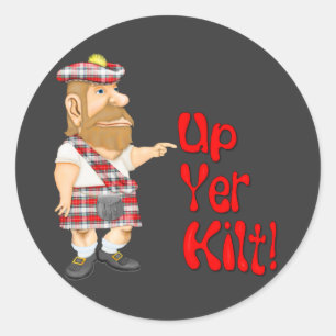 Scottish Attitude Classic Round Sticker
