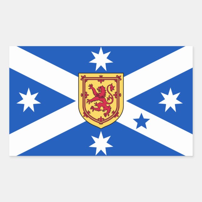 Scottish Australian (Heritage flag) Rectangular Sticker (Front)