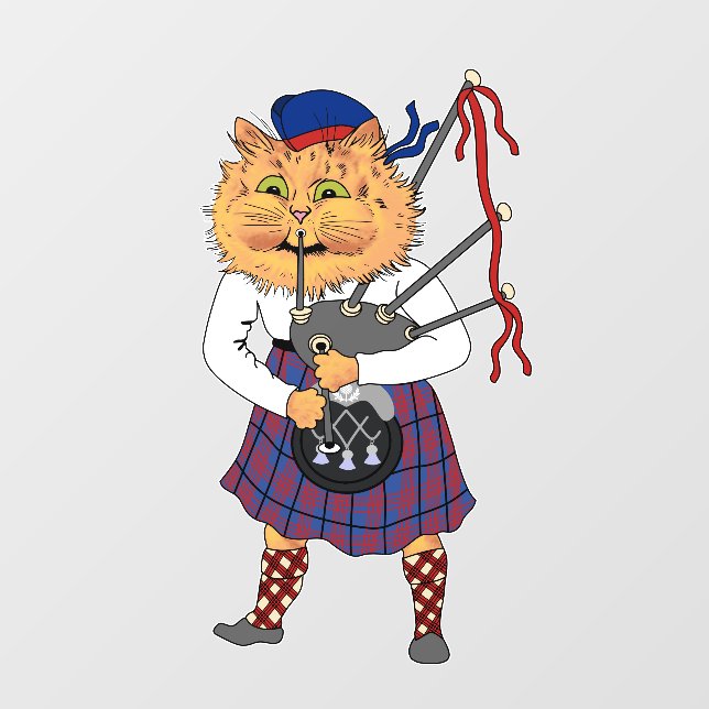 Scottish Bagpipe Playing Cat (Sheet)