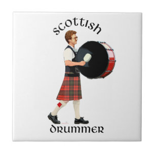 Scottish Bass Drummer Tile