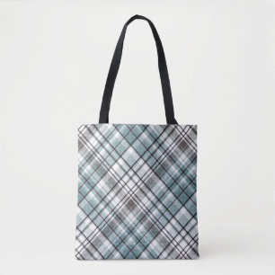 Scottish ,black and white ,tartan,stylish, classic tote bag