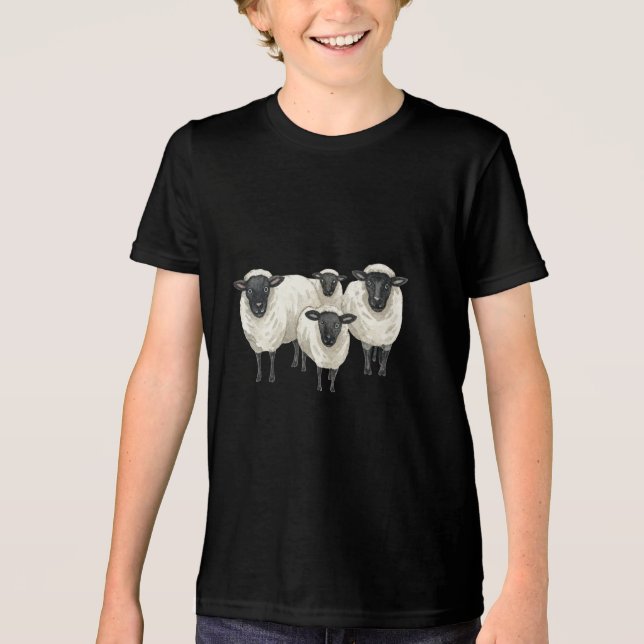 Scottish Black Faced Sheep Tshirt (Front)