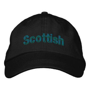 Scottish Blue Green Tartan Cap