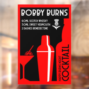 Scottish Bobby Burns Whiskey Cocktail