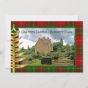 Scottish Burnett Clan, Gold Tree Holiday Card