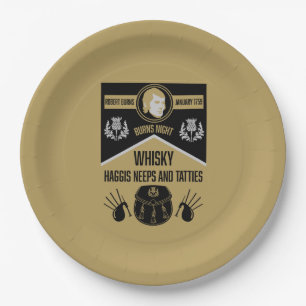 Scottish Burns Night Paper Plate