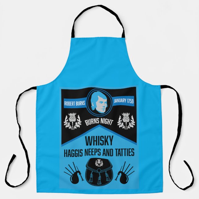 Scottish Burns Night Super Apron (Front)