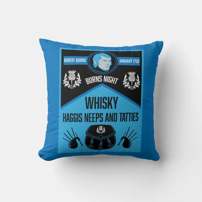 Scottish Burns Night Super Cushion (Front)
