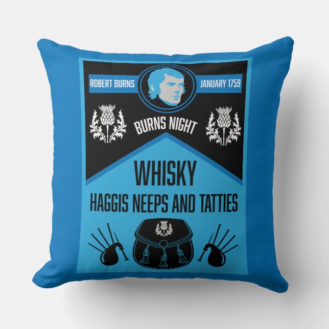 Scottish Burns Night Super Cushion (Front)