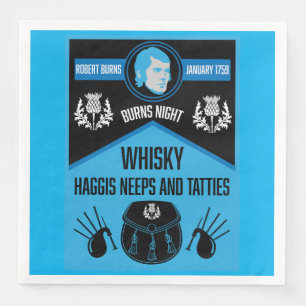 Scottish Burns Night Super Napkin