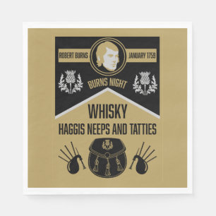 Scottish Burns Night Supper Napkin