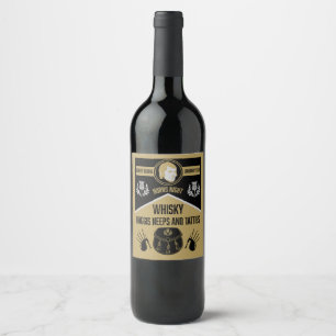Scottish Burns Night Wine Label