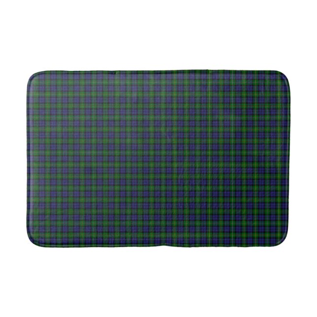 Scottish Campbell Family Tartan Pattern   Bath Mat (Front)