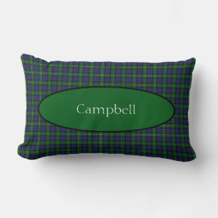 Scottish Campbell Family Tartan Personalised  Lumbar Cushion