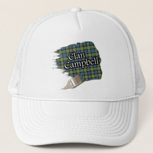 Scottish Campbell Tartan Paint Brush Cap