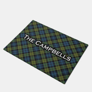 Scottish Campbell Tartan Welcome Mat