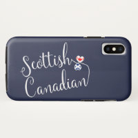 Scottish Canadian Entwined Hearts Cell Phone Case