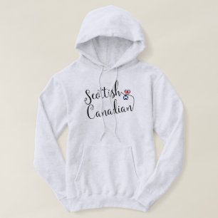 Scottish Canadian Entwinted Hearts Hoodie