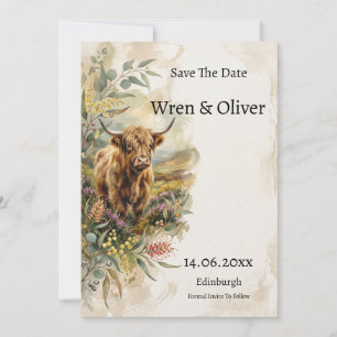 Scottish Canadian Heritage Save the Date Card