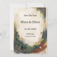 Scottish Canadian Heritage Save the Date Card