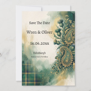 Scottish Canadian Heritage Save the Date Card